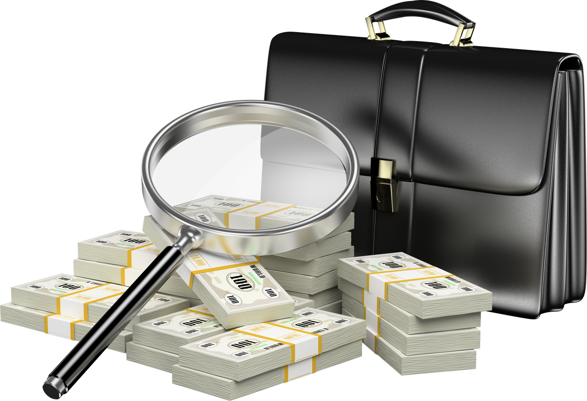 3d Suitcase and Cash